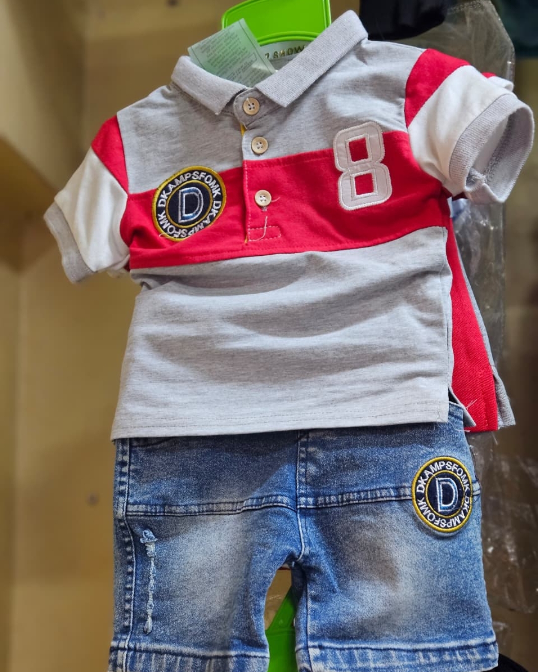 2 piece Denim Short